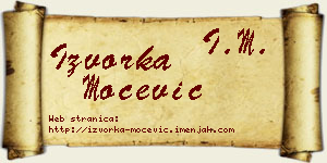 Izvorka Močević vizit kartica
